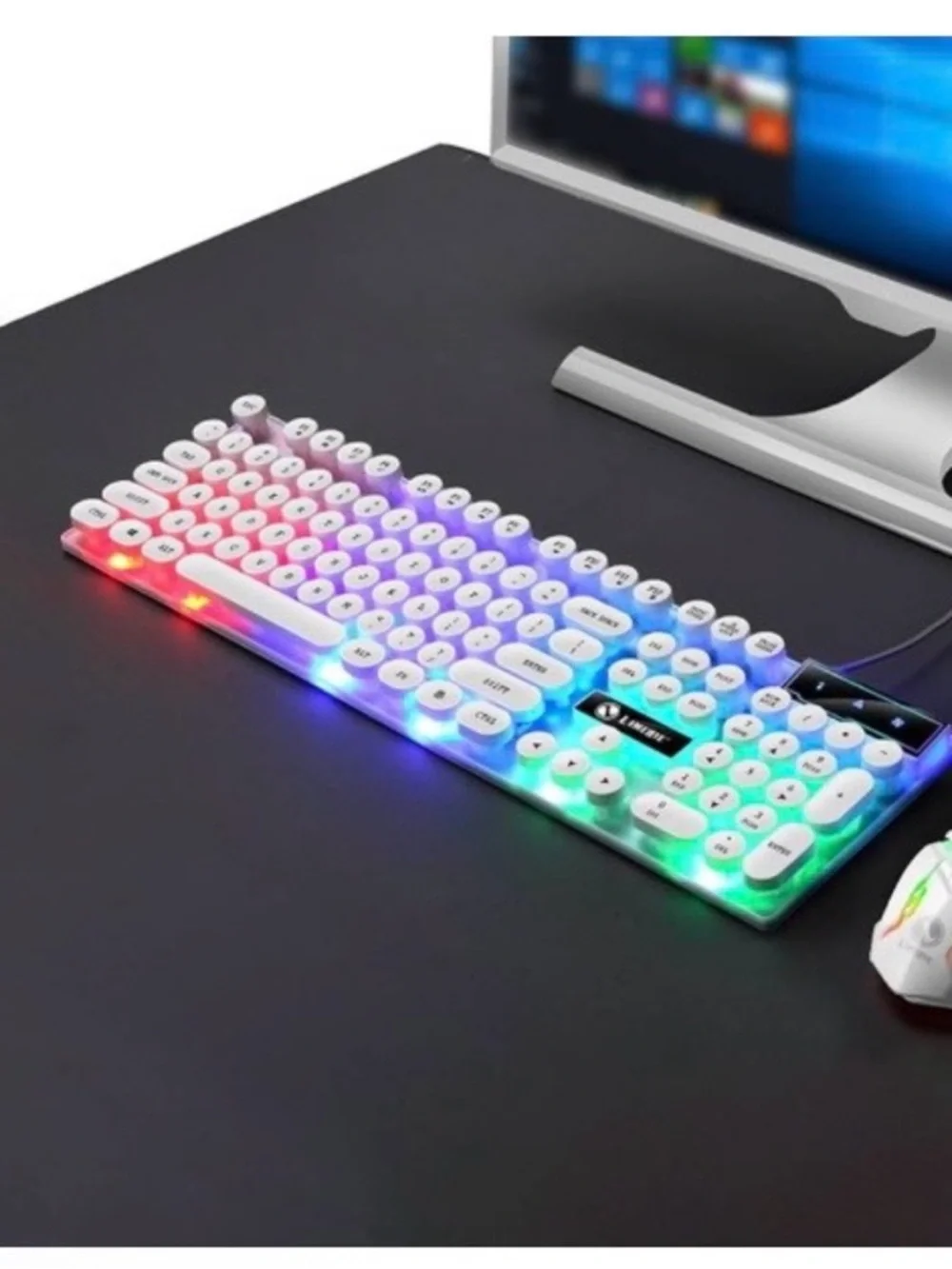🆕 - Limeide GTX 300 Suspension Rainbow Light Gaming Mouse & Keyboard